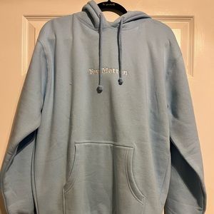 You Matter Hoodie • Baby Blue Size:L